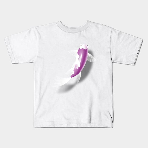 Purple clownfish fish Kids T-Shirt by Arch4Design